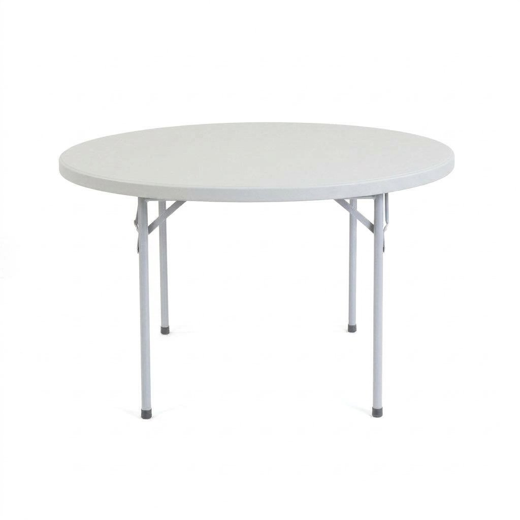 4 - Seater Round Plastic Table rental — Event Hub Jamaica