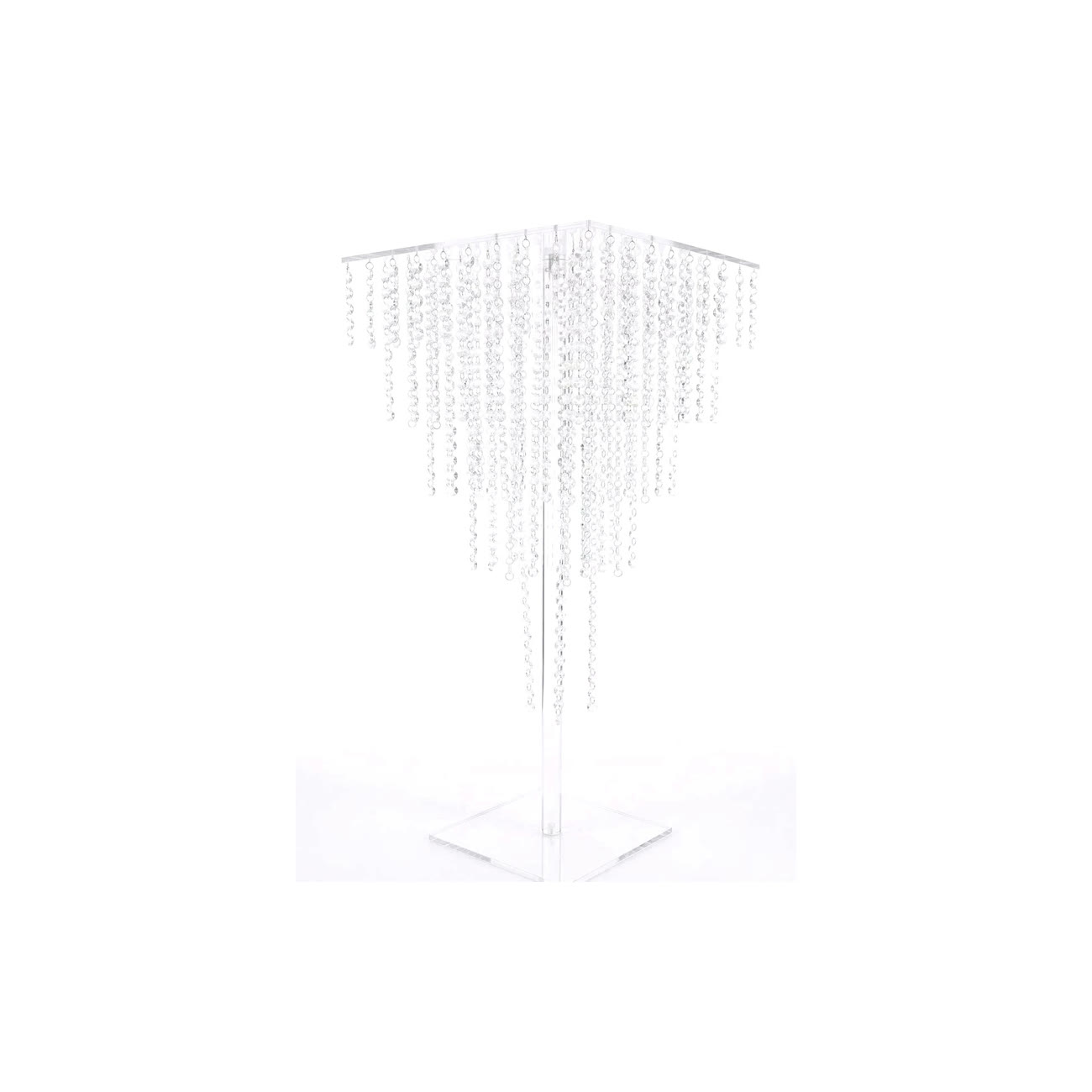 Clear Crystal Flower Stand rental