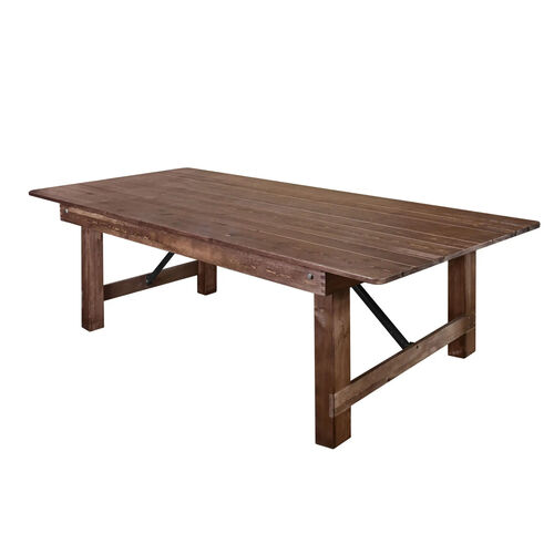 Wooden Banquet Table rental — Event Hub Jamaica