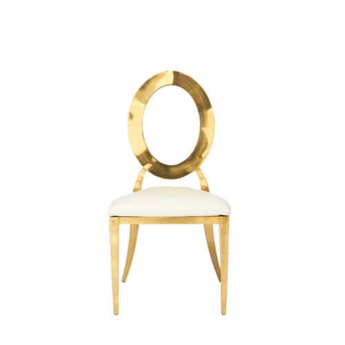 Gold O-Back Chair rental — Event Hub Jamaica