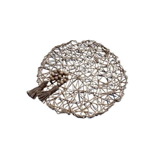 Rattan Charger Plate view 2