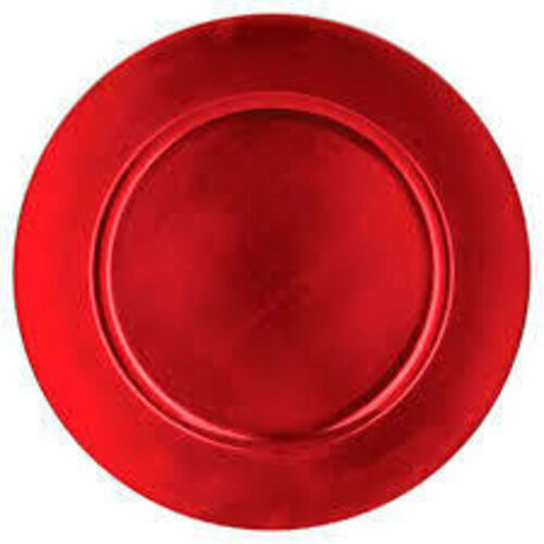 Red Charger Plate rental — Event Hub Jamaica