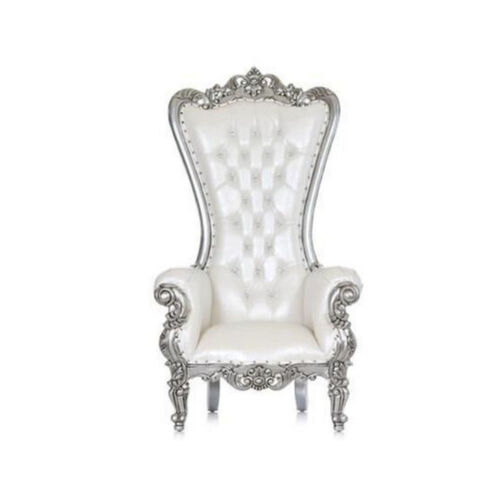 Silver Majesty Throne Chair rental — Event Hub Jamaica