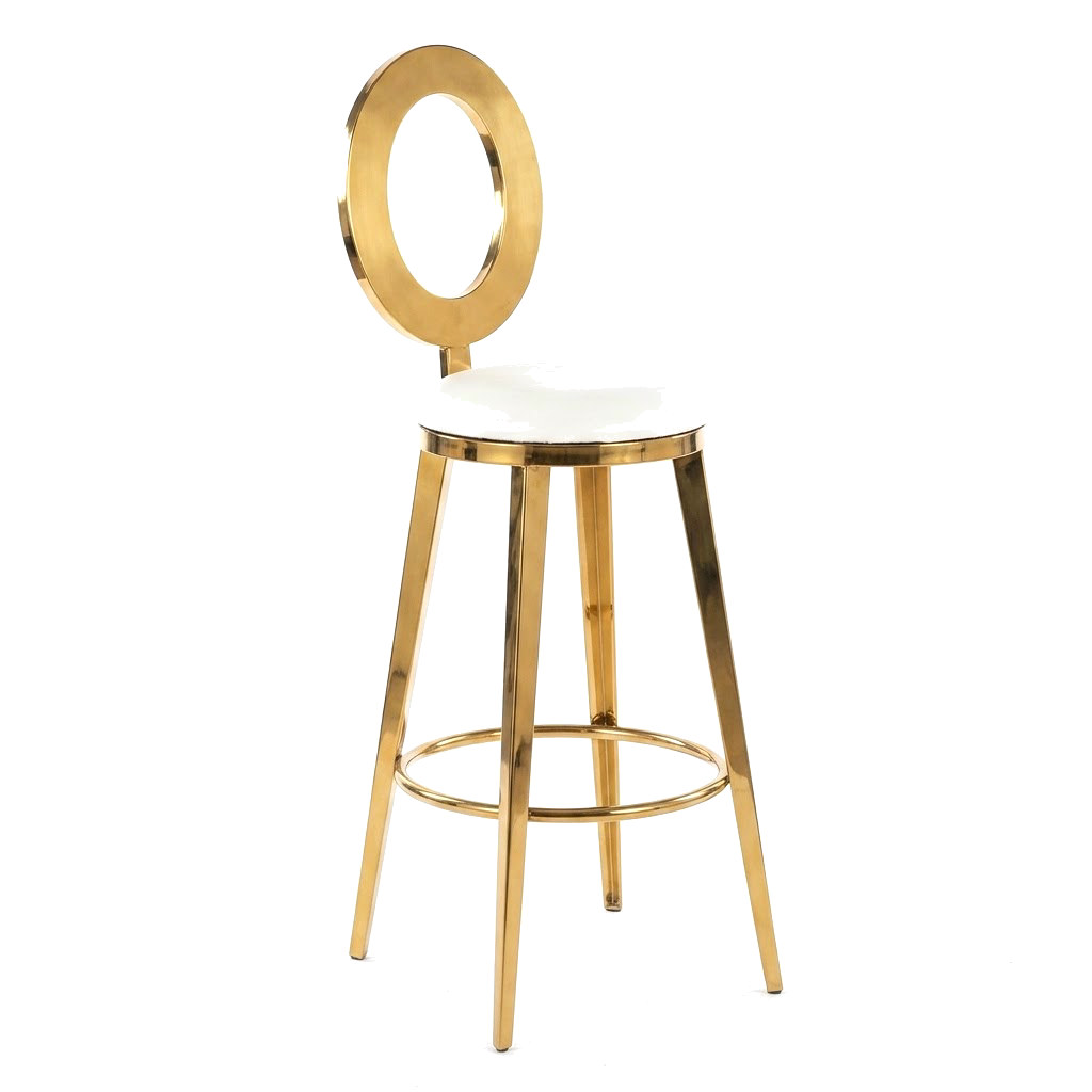 Gold O-Back Cocktail Chair view 6