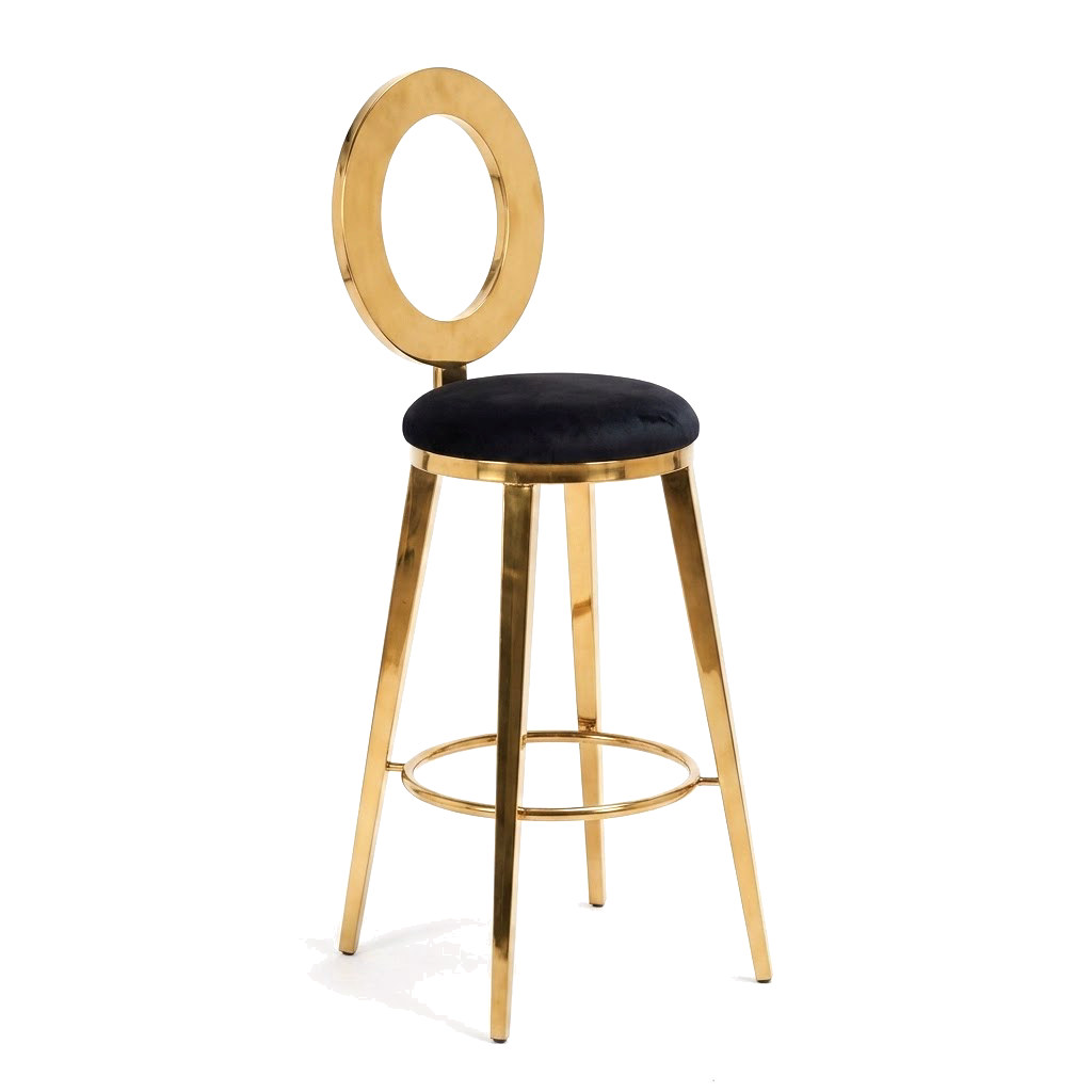 Gold O-Back Cocktail Chair rental