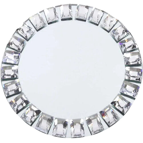Silver Mirror Rim Charger Plate rental — Event Hub Jamaica