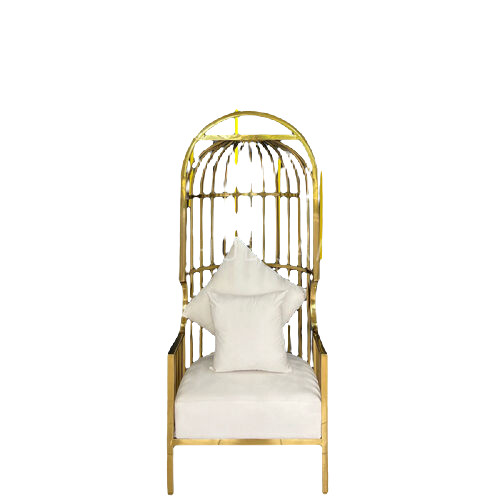 Gold Cage Chair view 4